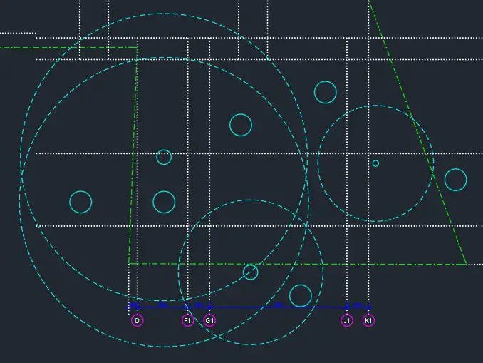 radius mark in cad 2018