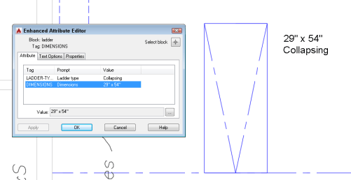 text to attribute autocad