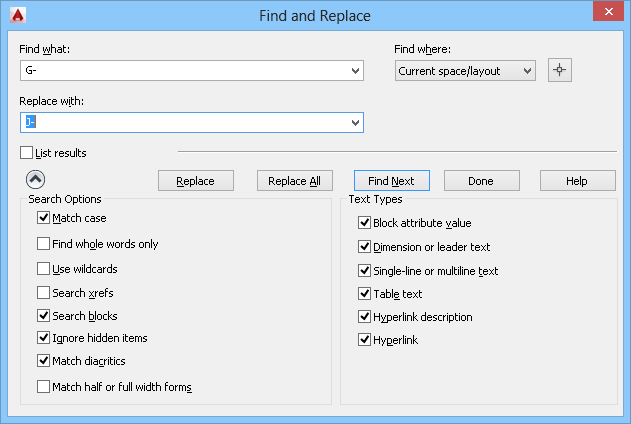 block replace cad 2018