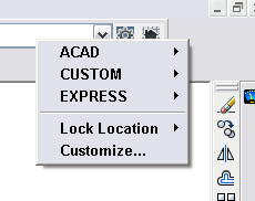 autocad drawing tabs missing