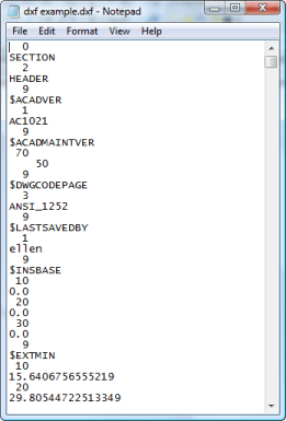 DXF files