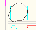 A revision cloud around an object