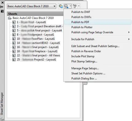 Create a multi-page PDF from the Sheet Set Manager