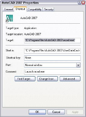 shortcuts autocad 2009